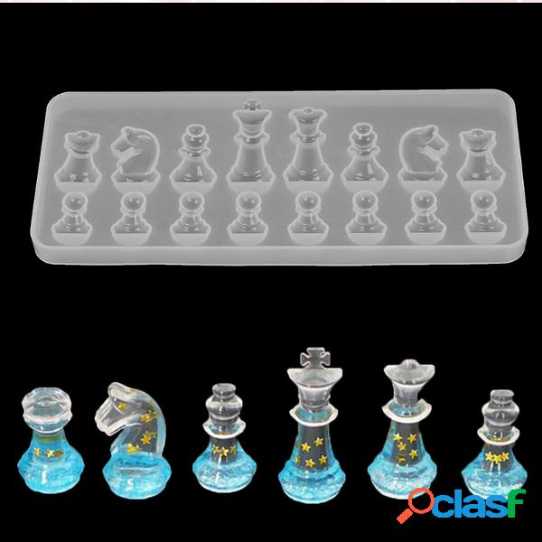 1PCS Crystal Chess Silicone Stampo per strumento di stampo