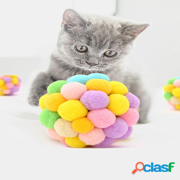 1Pc Funny Cat Interactive Ball Toy Pet Interessante Colorful