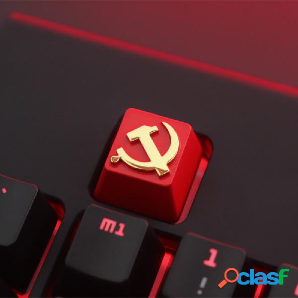 1Pc Keycap personalizzato Tema sovietico in rilievo in lega