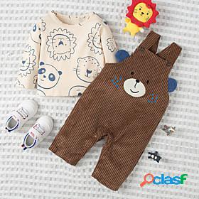 2 Pieces Baby Boys Basic Cool Clothing Set Cotton Vacation