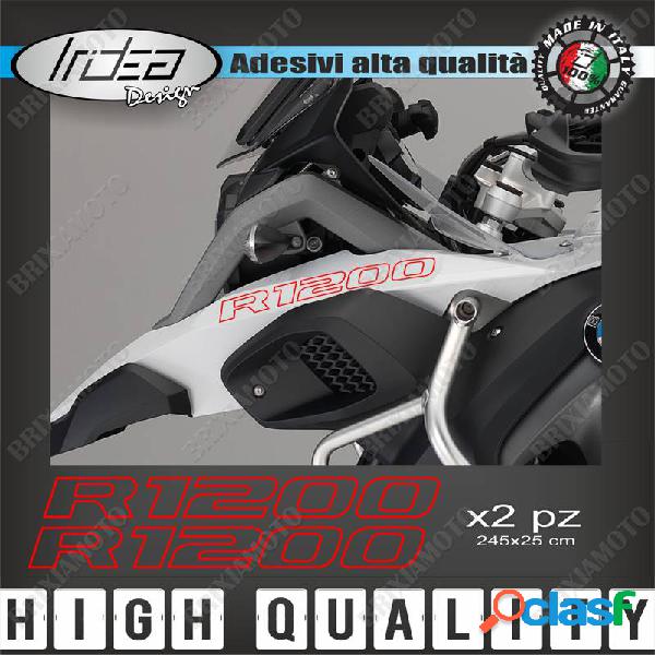 2 adesivi serbatoio stickers moto rosso