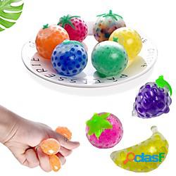 2 pz palline squishy giocattolo fidget frutta acqua perline