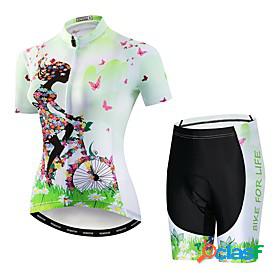 21Grams Floral Botanical Funny Short Sleeve Women's Cycling