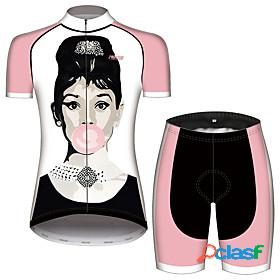21Grams Funny Audrey Hepburn Short Sleeve Womens Cycling