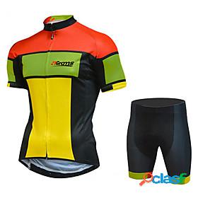 21Grams Mens Cycling Jersey with Shorts Short Sleeve -