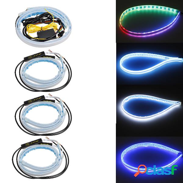 2PCS 60cm Car luce a led Striscia guida Luce di marcia