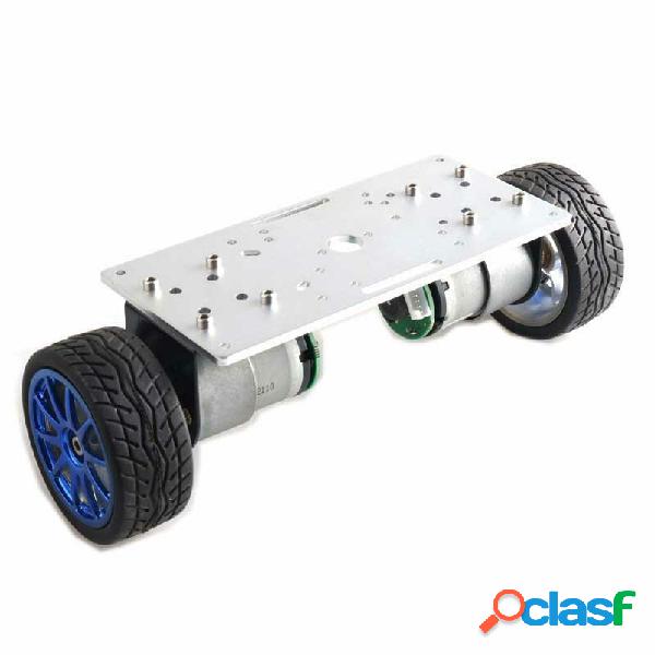 2WD Balance Car Chassis Smart Robot Car Kit Silver Panel /
