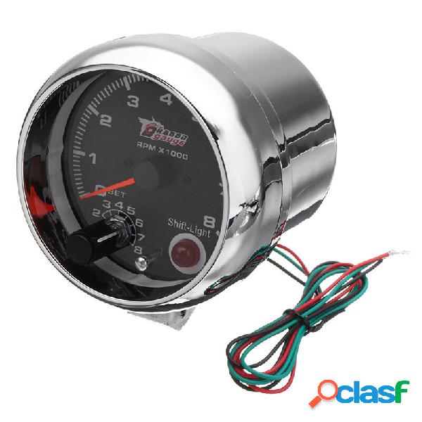 3,75 Pollici Tachimetro contagiri 12V RPMx1000 con