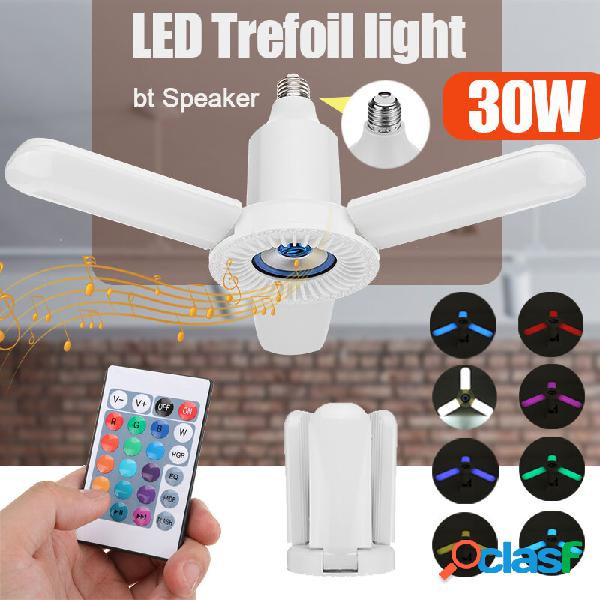30W LED Trefoil Light pieghevole Bluetooth musica lampada