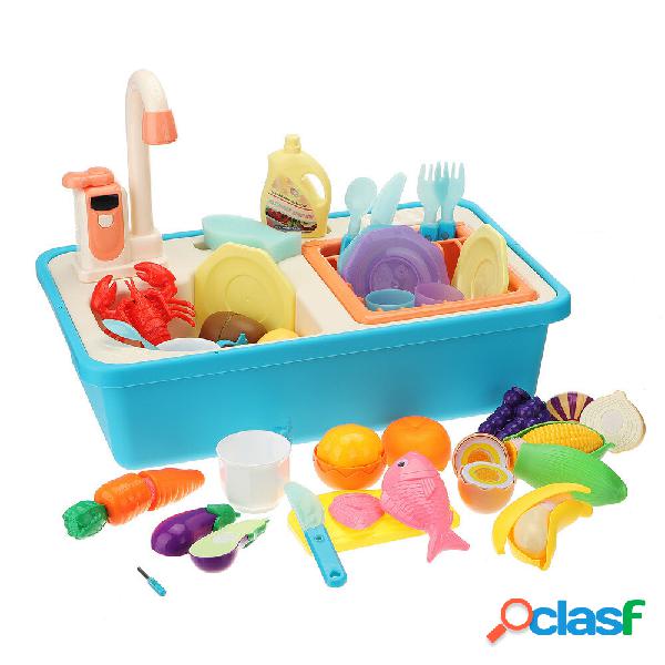 31 pezzi giocattolo lavabo da cucina utensili da cucina set