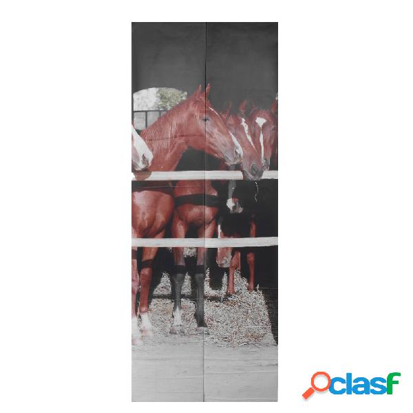 3D Creative Horse Door Wall Sticker Decalcomanie Murale