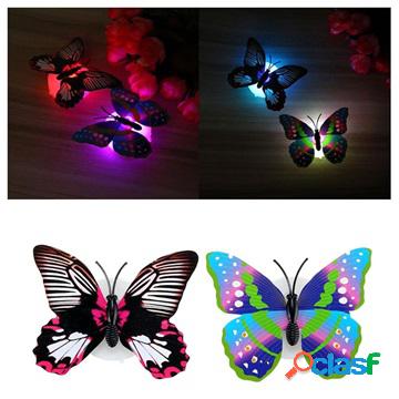 3D Removable Luminous Butterfly Wall Stickers - 10 Pcs.
