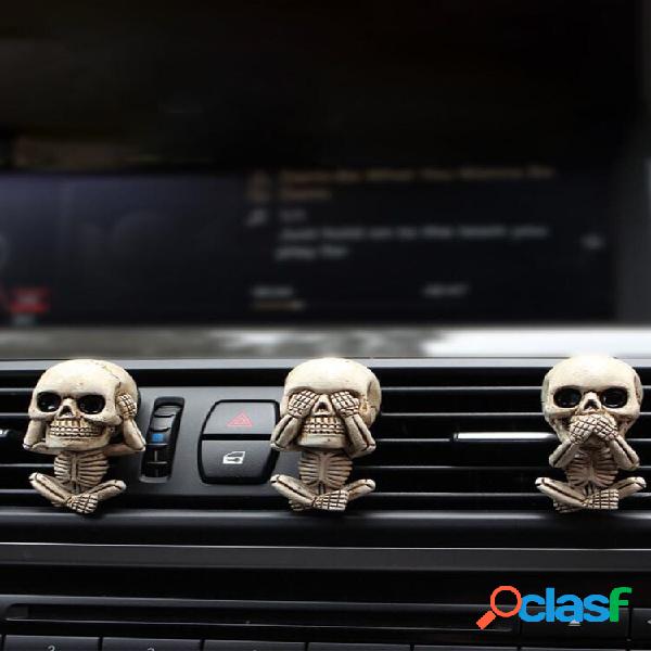 3PCS / Set Resina creativa Halloween Bone Skull Scheletro