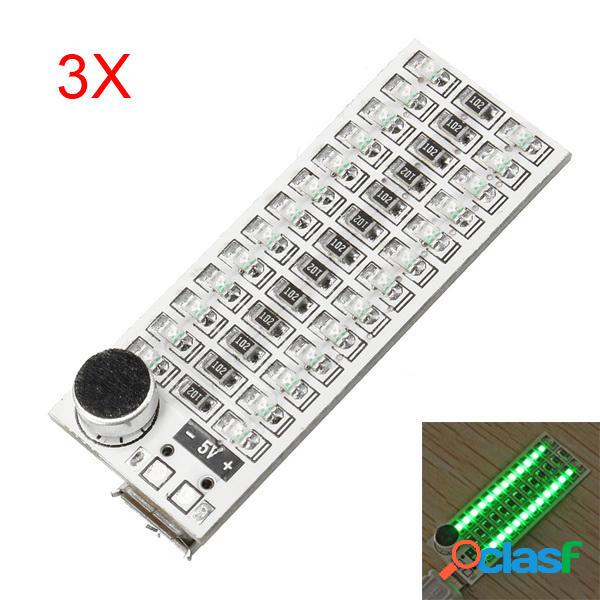 3Pcs 2x13 Mini Spettro USB verde LED Sensibilità del