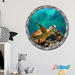 3d tartarughe marine animali adesivi murali bagno camera dei