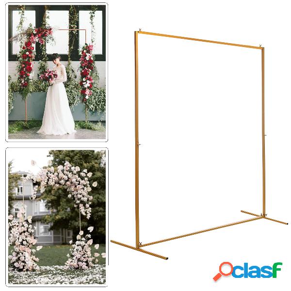 4.9FT Arch Green Metal Wedding Prom Flower Stand Rack Garden