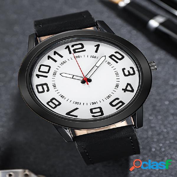 4 colori PU lega uomini casual business Watch decorativo