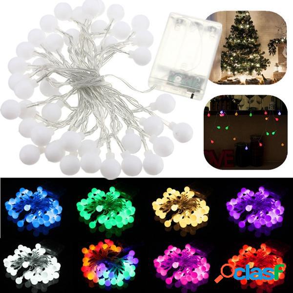 4M 40 LED Batteria Powered Colorful Ball Fairy String Light