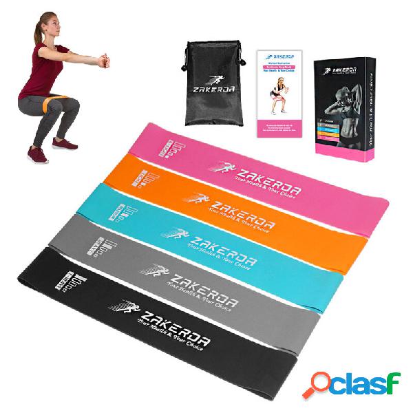 5 pz / set 5-40LB Yoga fasce di resistenza casa Idoneità