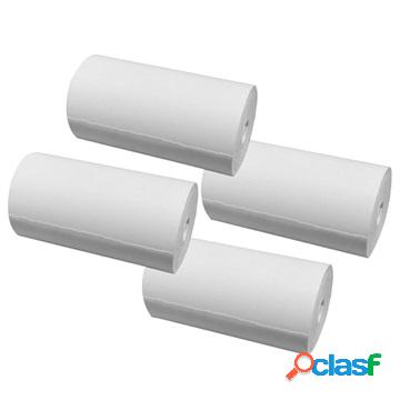 57x25mm Instant Camera Thermal Photo Paper - 4 Pcs. - White