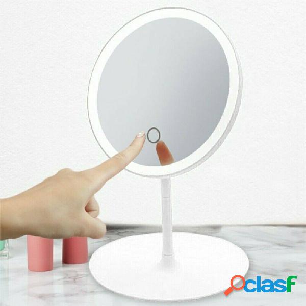 5W USB ricaricabile LED Specchio dimmerabile con luce per