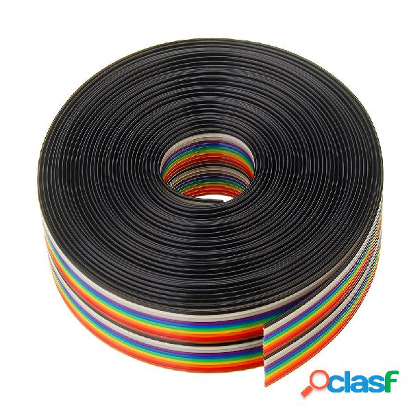 5pcs 5M 1.27mm Pitch Ribbon Cable 20P cavo di arcobaleno di