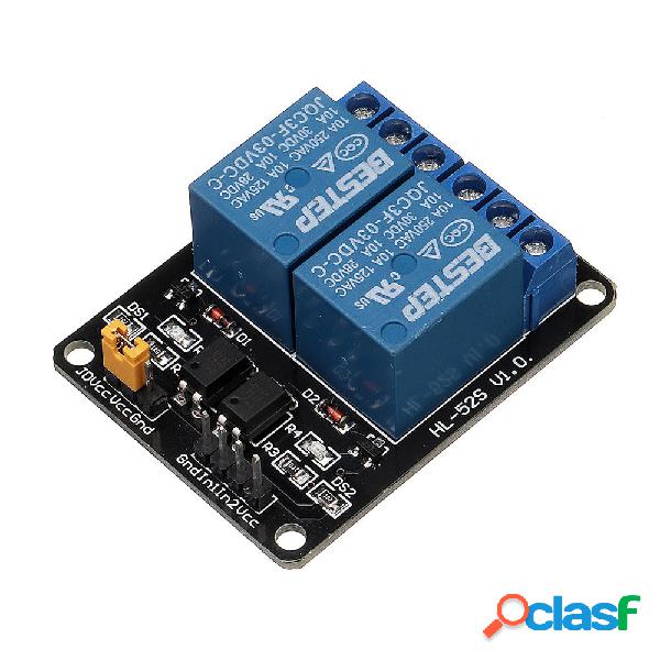 5pcs BESTEP 2 Channel 3V Relay Module Low Level Trigger