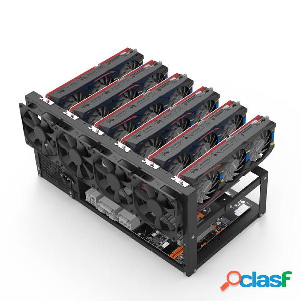 6 GPU Mining Case Steel Open Air Mining Rig Computer Case