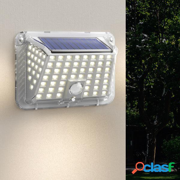 66COB/90LED LED solare Applique da parete Power PIR Sensore