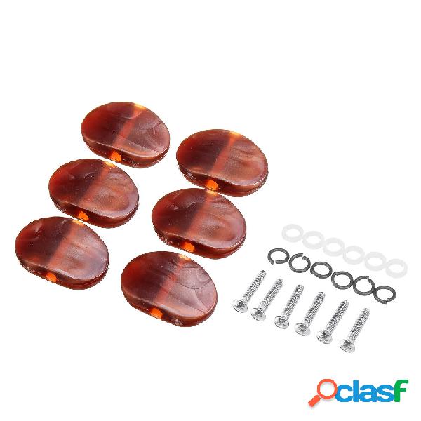 6PCS Wood Texture Guitar Tuning Pioli Accordatori Meccaniche