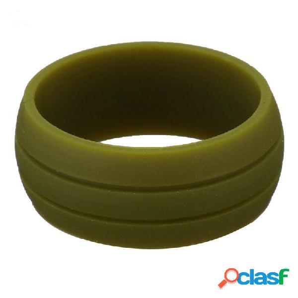 8.5 MM Trendy Colorful Ambientale Silicone Anello casual