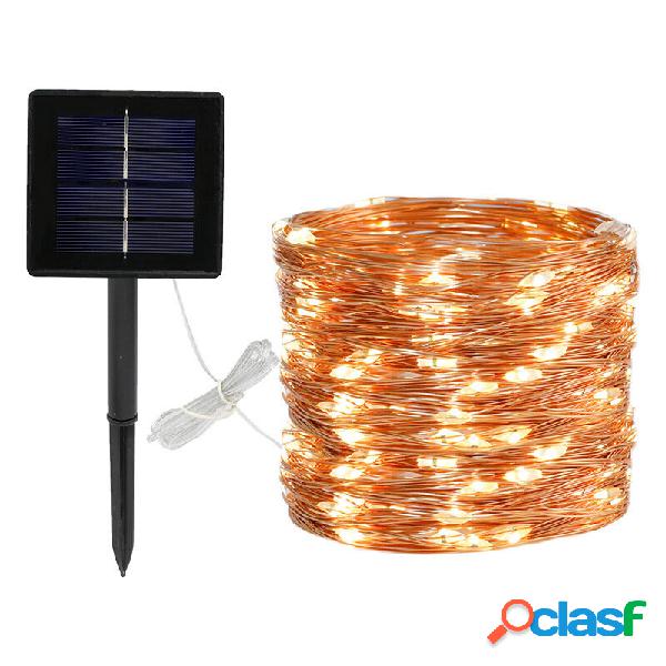 8 modalità 5m 50 LED solare Power Fairy Lights String Lamps