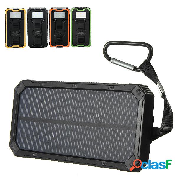 8000mAh solare Caricatore portatile impermeabile Dual USB