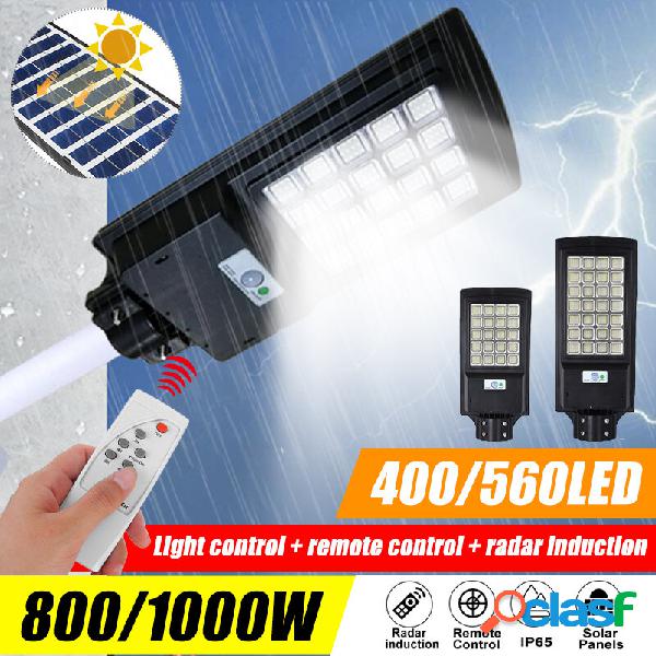800W 1000W solare Pannello LED Lampione Impermeabile PIR