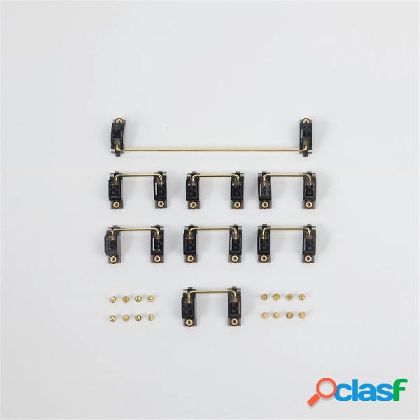 8Pcs 6.25U 2U Stabilizzatori per montaggio su PCB Nero