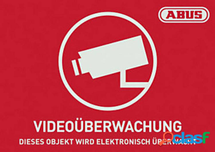 ABUS AU1420 Segnale di avvertimento Videosorveglianza Lingue