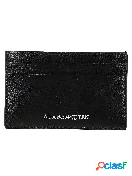 ALEXANDER MCQUEEN PORTACARTE UOMO 6021441XI0Y1000 PELLE NERO