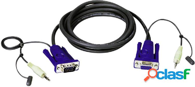 ATEN KVM Cavo [1x Spina VGA, Spina jack da 3.5 mm - 1x Presa