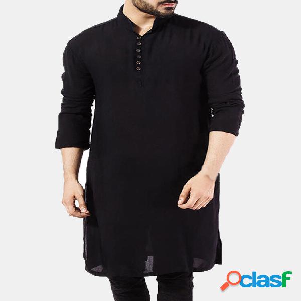 Abito etnico pigiama a maniche lunghe Pakistan Kurta Kaftan