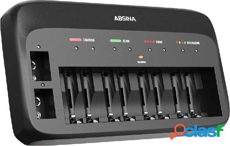 Absina 301003 Caricabatterie rapido NiMH, NiCd Blocco da 9