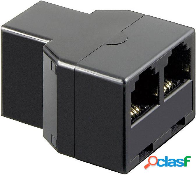 Adattatore Western Basetech [1x Presa RJ11 6p4c - 2x Presa