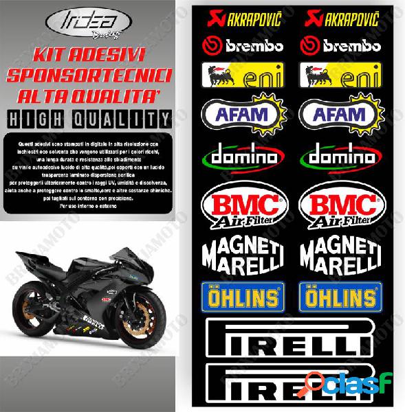 Adesivi kit sponsor tecnici moto gp sbk