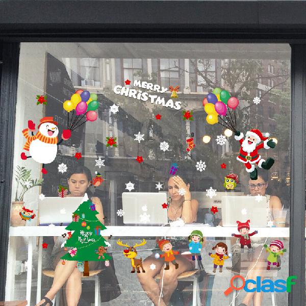 Adesivo murale per finestre Miico SK9244 Merry Christmas