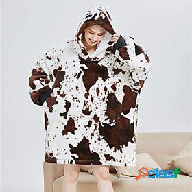 Adults Kigurumi Pajamas Bathrobe Milk Cow Onesie Pajamas