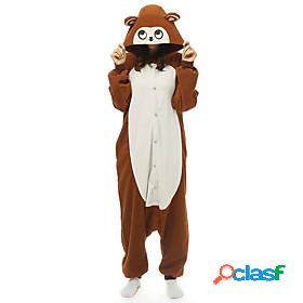 Adults Kigurumi Pajamas Monkey Onesie Pajamas Polar Fleece