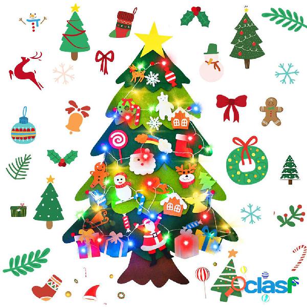 Albero di Natale in feltro fai-da-te Decorazioni puzzle