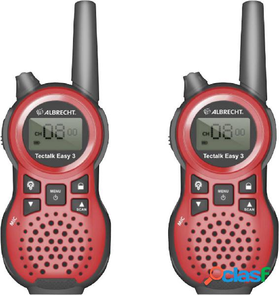 Albrecht Tectalk Easy 3 29642 Radio PMR portatile Kit da 2