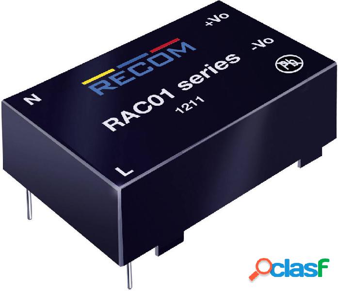 Alimentatore da circuito stampato AC / DC RECOM RAC01-05SC 5