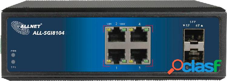 Allnet ALL-SGI8104 Switch di rete SFP 4 Porte