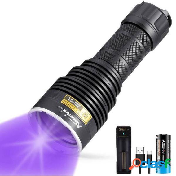 Alonefire SV40 20W 365NM UV LED Torcia Ultra Violets Torcia